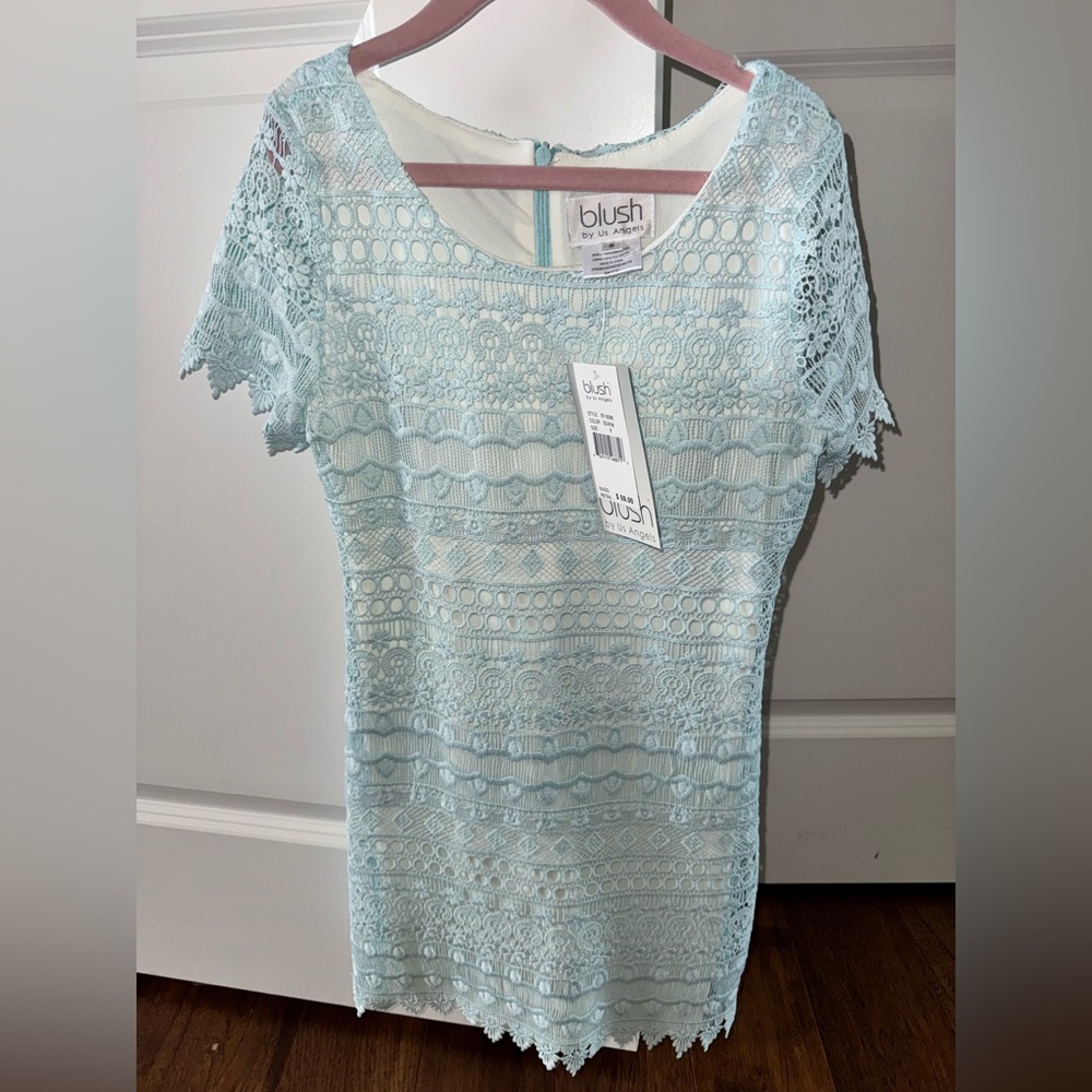Blush by US Angels Light Blue Dress size 8 BNWT